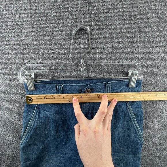 VTG Levis Big E White Tab Denim Jean Lightning Zip Wide Leg Cotton ACTL 26X30 - Picture 16 of 16